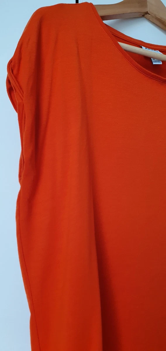 Aware by Vero Moda rusty orange soft viscose women's top size S