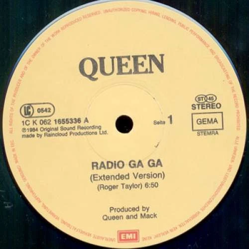 Queen Radio Ga Ga 12" Maxi Vinyl Schallplatte 197 - Bild 3 von 4
