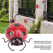 Metal Ladybird Handcrafted Iron Ladybird Sculpture For Garden Entrances New
