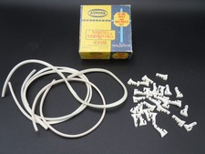 AURORA TJET BOX OF ORIGINAL GUARD RAILS  POSTS  4 SETS  HO SCALE  EXC COND 2