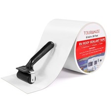 RV Roof Tape with Rubber Roller, 6 Inch x 50 Feet RV Sealant Tape for Camper ...