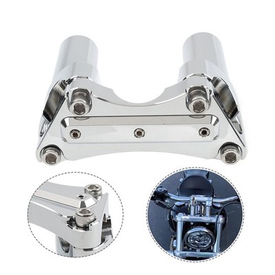 3.5'' Straight Handlebar Riser and Upper Clamp CNC for Harley Dyna Tour Road Glide