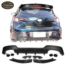 Fits 19-22 Corolla E210 Abs Rear Diffuser Bumper Splitter Dual Muffler Tip Fits 19-22 Corolla E210 Abs Rear Diffuser Bumper Splitter Dual Muffler Tip