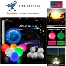 Glow in Dark LED Golf Balls 12 Pack Night Light Up Golf Balls w Resettable Timer