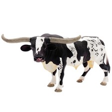 Gemini Genius Farm Animal Toys, Longhorn Cow Action 6 inches,