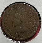 1873 US Indian Head Cent! Lower Mintage! VG/FINE! Old US Coin!