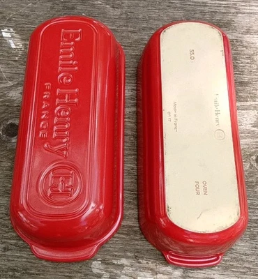 Emile Henry France großer Laib Brotbäcker rot NEU UNBENUTZT OHNE KARTON 55,03 Ofen vier - Bild 1 von 4