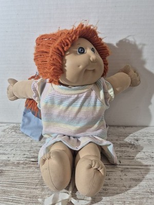 Cabbage Patch Doll signed (Red Xavier Roberts 86) Orange hair Blue Eyes