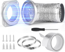 Magnetic Dryer Vent Connector Kit,Coupling DV180 Aluminum Dryer Vent Hose Quick