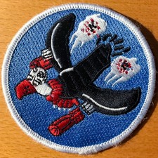 USAFE RAF ALCONBURY 511 TFS, 7½cm 3" ORIGINAL AIR FORCE SQUADRON PATCH