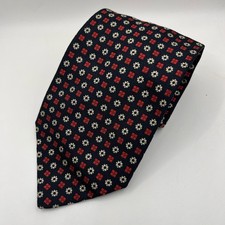 Ermenegildo Zegna 100 Silk Blue Red Geometric Men Neck Tie