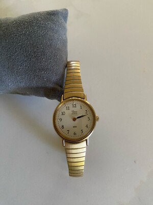 Timex Easy Reader Watch Women 23mm Gold Tone Stretch Band  display picture 3
