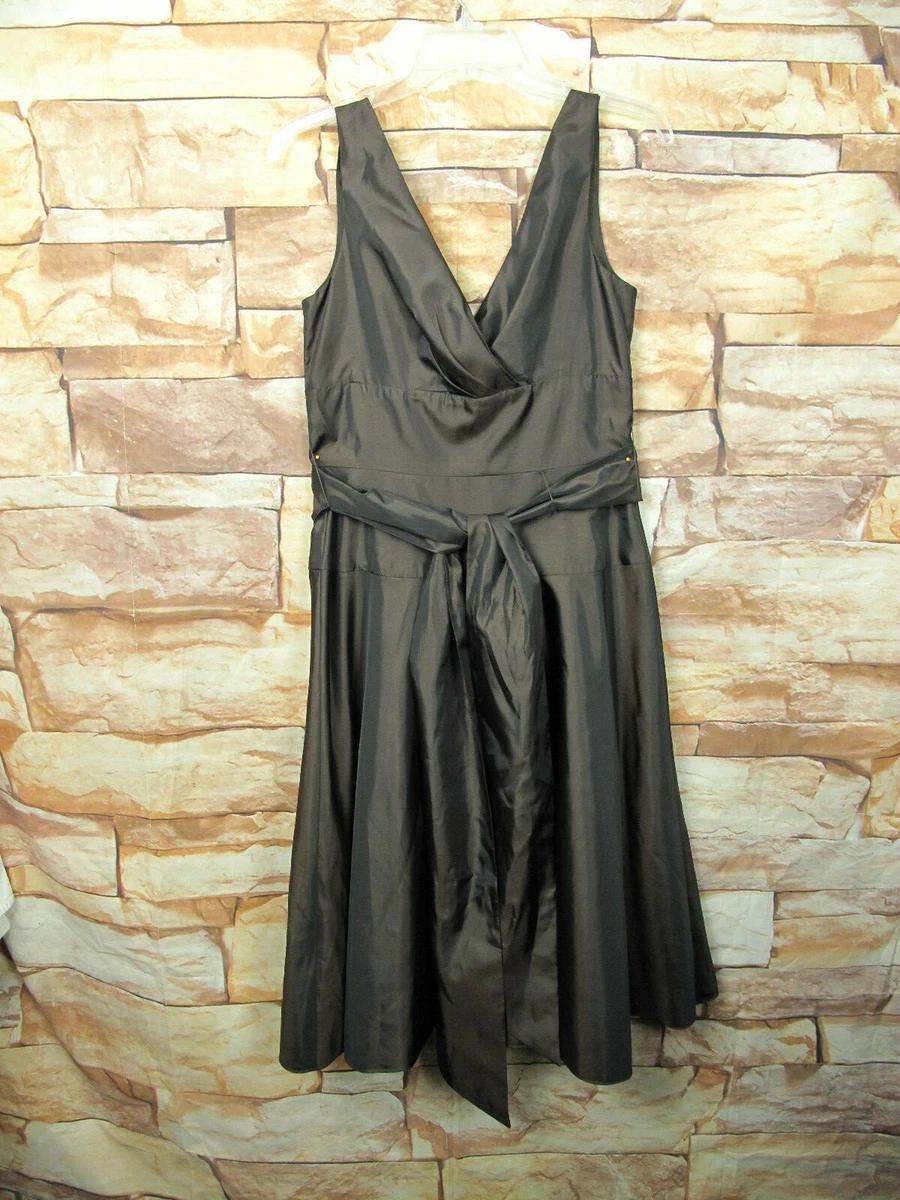 Max And Cleo Women Brown Cocktail Dress Size 4 X 28 eBay