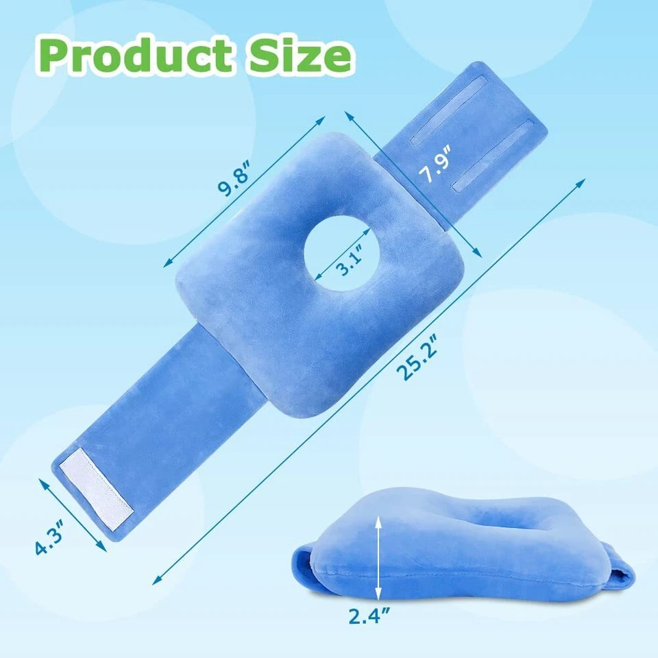 G Tube Tummy Time Pillow for Baby Feeding Tube Belt Pad Pillow with A Hole - Image 4 of 4