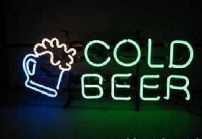 20''x16'' Cold Beer Mug Neon Sign Light Lamp Visual Collection Bar Decor L2516