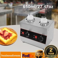 Electric Chocolate Sauce Warmer Toppings Bottle Warmer Hot Cheese Dispenser 110V