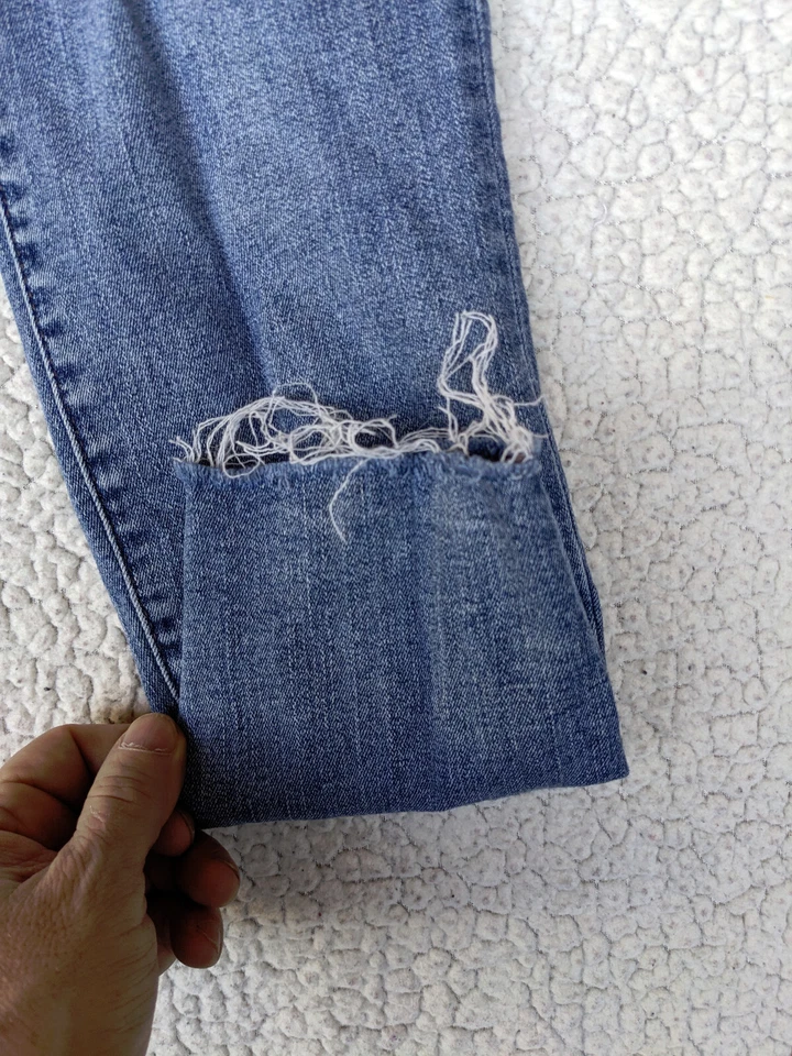 Kut From The Kloth Connie High Rise Ankle Skinny Women 4 Blue Jean Destroy - Image 2 of 4