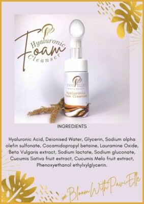 hyaluronic foam cleanser