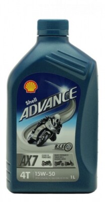 Shell Advance AX7 4T 15W-50 Motorrad Motoröl 1l