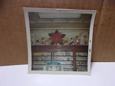 Island Drug Store Back Counter Display Vintage Christmas 1960's Photo Neenah Wi 