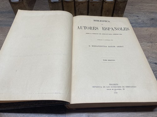 BIBLIOGRAFIA DE AUTORES ESPANOLES TOMO VIII DE LA 8 VOLUMES 1910 HARDBACK - Picture 11 of 15