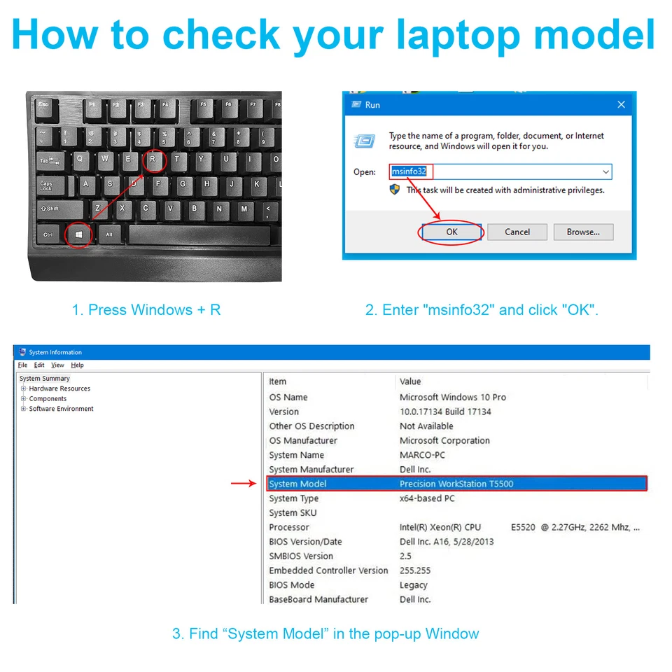 Batería para Dell Inspiron M5Y1K 14 15 17 Series 3551 3552 3558 3559 451-BBMG NUEVA Foto 4 de 4