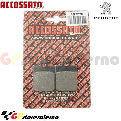 AGPA17OR ORGANIC REAR PADS RECESSED PEUGEOT 125 TWEET RS 2013