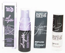 Urban Decay All Nighter Makeup Setting Spray .5 oz Make Up For Ever Mist & Fix