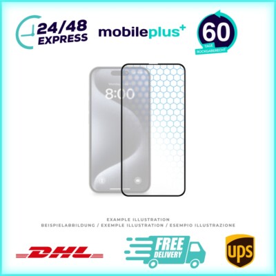prio 3D Anti-Scratch Tempered Glass für iPhone 16 Pro (6,3 Zoll) schwarz