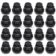 FIT FOR CHEVROLET S10 BLAZER GMC JIMMY SONOMA 20 PCS BLACK LUG NUT COVERS CAP US