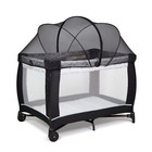 Love Pack N Play Tent Mosquito Net w/2-Way Zipper for Crib (Black)