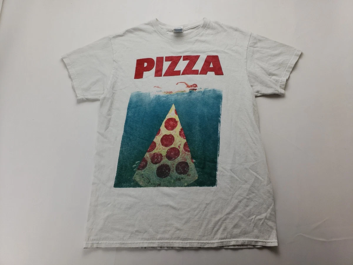 Pizza Jaws Reference Funny Tee Shirt Medium eBay