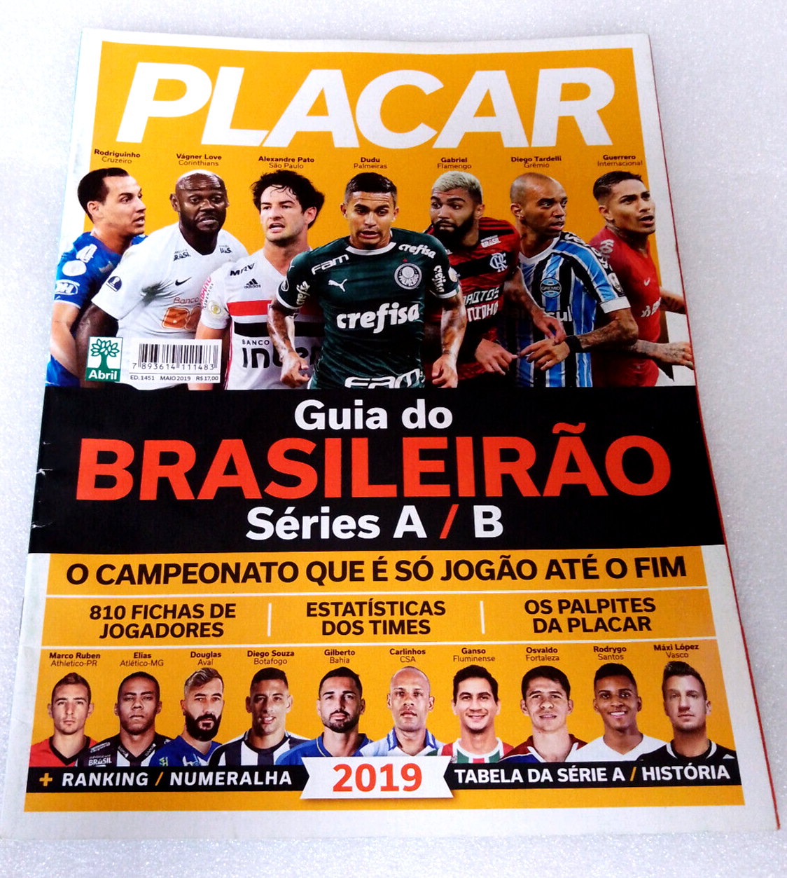 PLACAR GUIA DO BRASILEIRÃO GUIDE 2023 Brazil Football Magazine 360 PLAYER  PROFIL