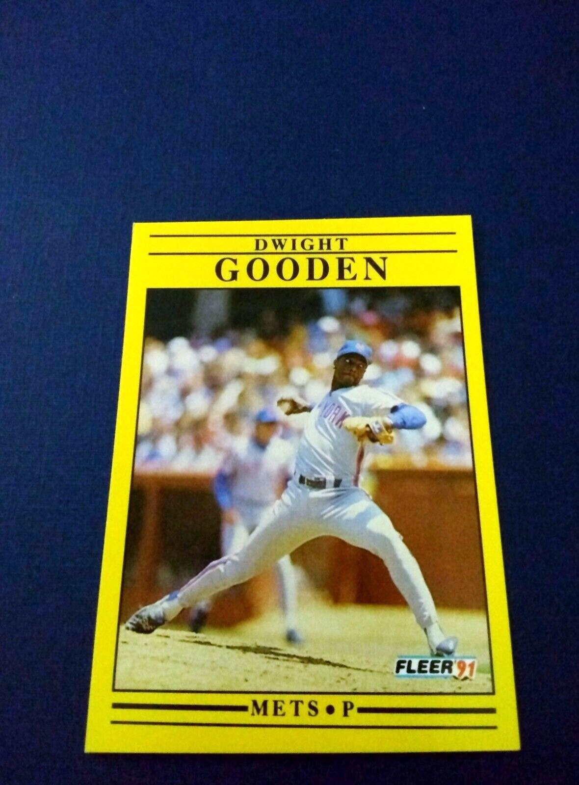1991 Fleer Baseball Dwight Gooden #148 Factory Set Break NM-MT