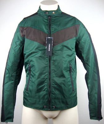 DIESEL J-RED Jacket Men Herrenjacke Blouson Jacke Gr.L Grün Black NEU mit ETIKET