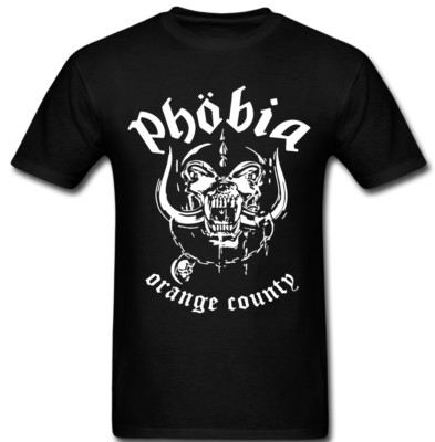 PHOBIA ORANGE COUNTY T shirt band Hardcore anarcho Punk Rock 