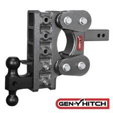 GENY BOSS 16K TorsionFlex 7.5" Drop Adjustable 2" Hitch Dual Ball Pintle 1.7K TW