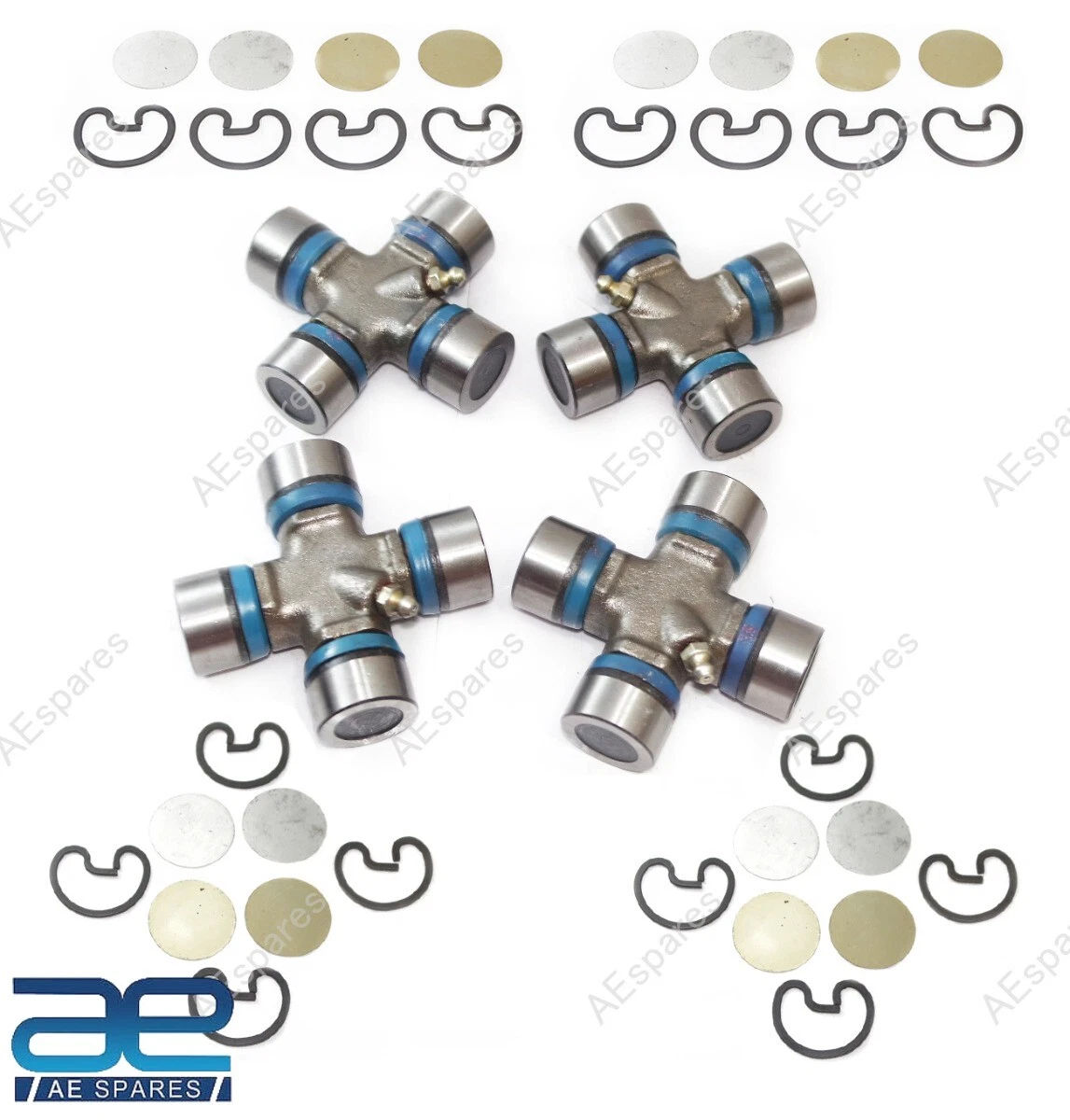 Spicer Style U Joint Set of 4 for Willys CJ2A MB M38 M38A1 CJ5 Universal U-Joint