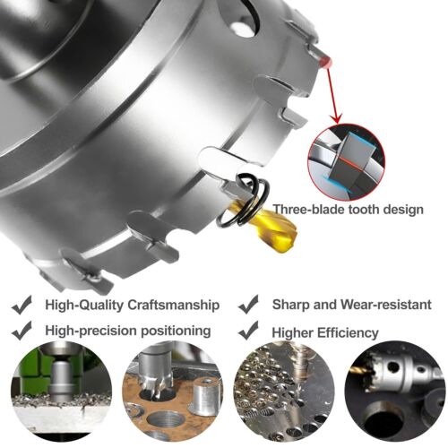 2" 51mm Carbide Tip TCT Hole Saw Cutter Drill Bit For Steel Metal Alloy US - Picture 3 of 22