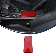 Red Dry Carbon Fiber Car Armrest Box Cover For Mazda MX-5 2016-24 Handrest Trim