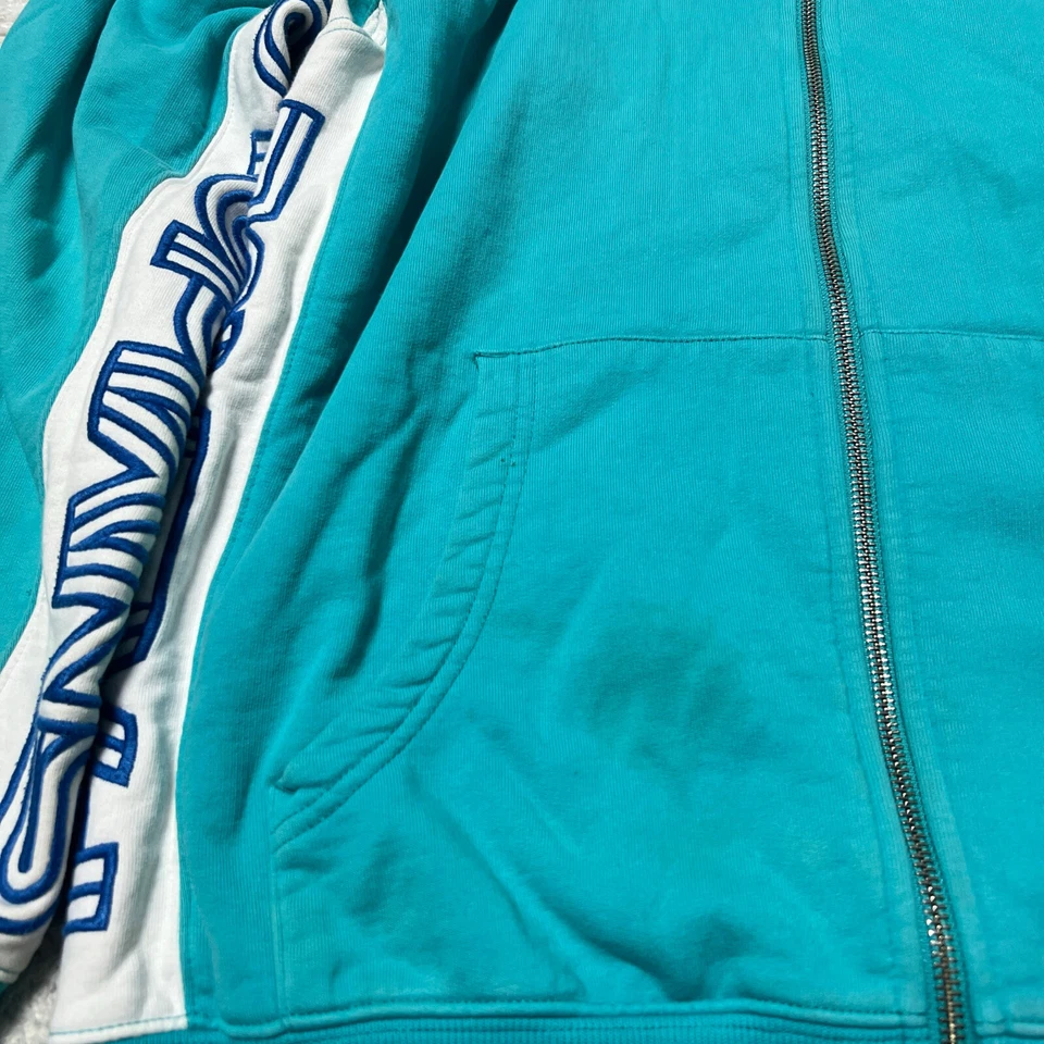 Palace Utopians Sudadera Hombre Mediana Azul Sudadera con Capucha Cremallera Completa Algodón Ropa de Calle Foto 3 de 4