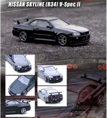 Nissan Skyline GT-R V-Spec II セット Inno64 Nissan Skyline GT-R R34 V-Spec II - Black | eBay