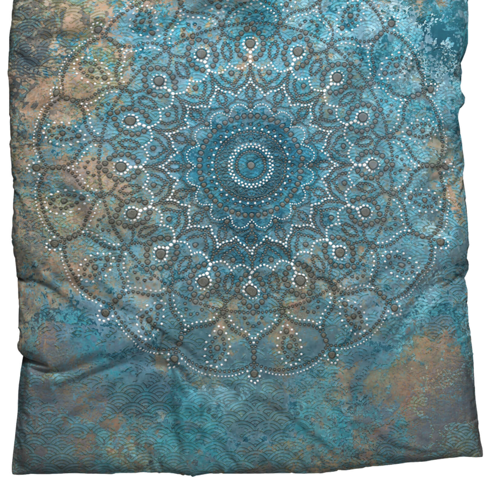 Mandala Bettwäsche Satin CASATEX Sleep Tight Blau Ornamente Muster Orientalisch