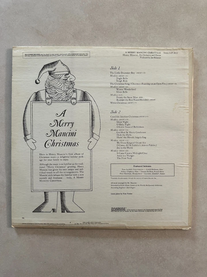 Christmas 4 LP vinyl lot- Norman Luboff - Henry Mancini - Mormon Tabernacle +1 - Image 3 of 4