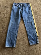 Vintage Levis 501XX Jeans Made in USA Denim Button Fly Pants Mens 34x30 Y2K 90s