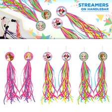 Genuine Disney Bicycle Bike Streamers Tricycle Kids Girls Handlebar Grips Tassel