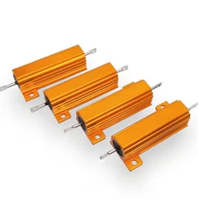 US Stock 4pcs 18 ohm 18R 50W Watt Aluminum Housed Metal Case Wirewound Resistors