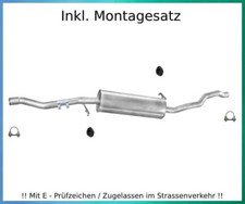 Mittelschalldämpfer für Ford Galaxy Seat Alhambra VW Sharan 1.9 TDI Montagesatz