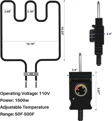 1500 Watt Heizelement Kit Teil für Masterbuilt 30 Zoll Elektro-Raucher, passend - Bild 5 von 8