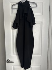 Missguided Black Bodycon Dress Size 12. Used